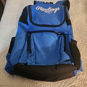 Rawlings Blue and Black Athletic Backpack